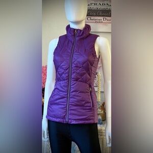 Lululemon “Down for a Run” goose down vest in purple color size 2